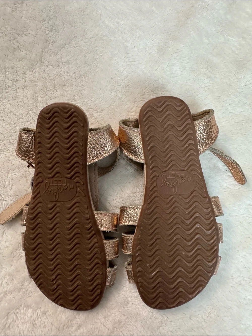 Monkey Feet Metallic Gladiator Sandals